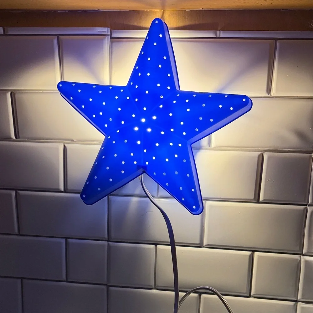 IKEA Smila Stjarna Blue Star Wall Lamp.